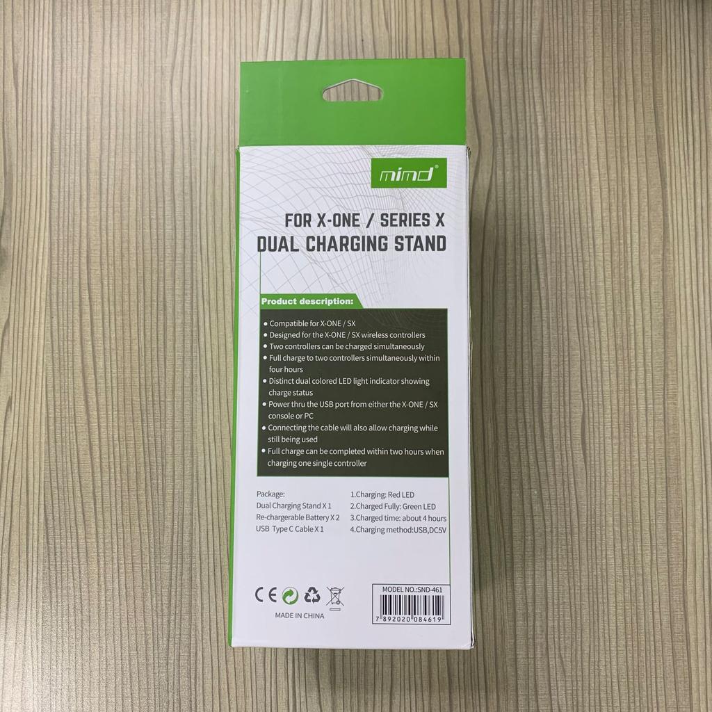 Dual Controller Charger Station for Xbox Series X/S, Charging Dock Bracket Stand with 2Pcs Rechargeable Battery Packs