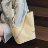 Bag Women's Korean Edition 2025 New Shoulder Large Capacity Versatile Letter Cloth Bag Holiday Leisure Portable Tote Bag