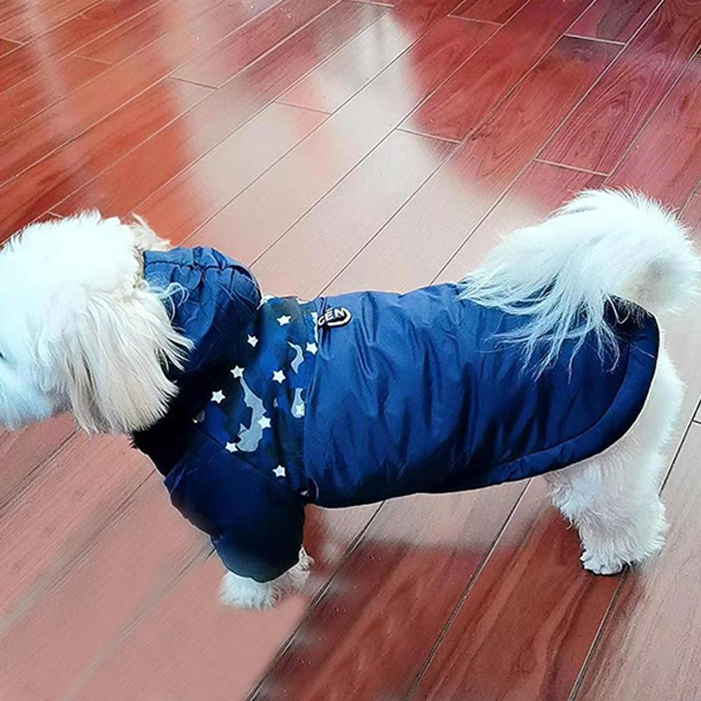 Dog Jacket Clothes With Hood Soft Winter Warm Waterproof Reflective Hoodies Puppy Fleece Outdoor Windproof Pet Chihuahua Coat