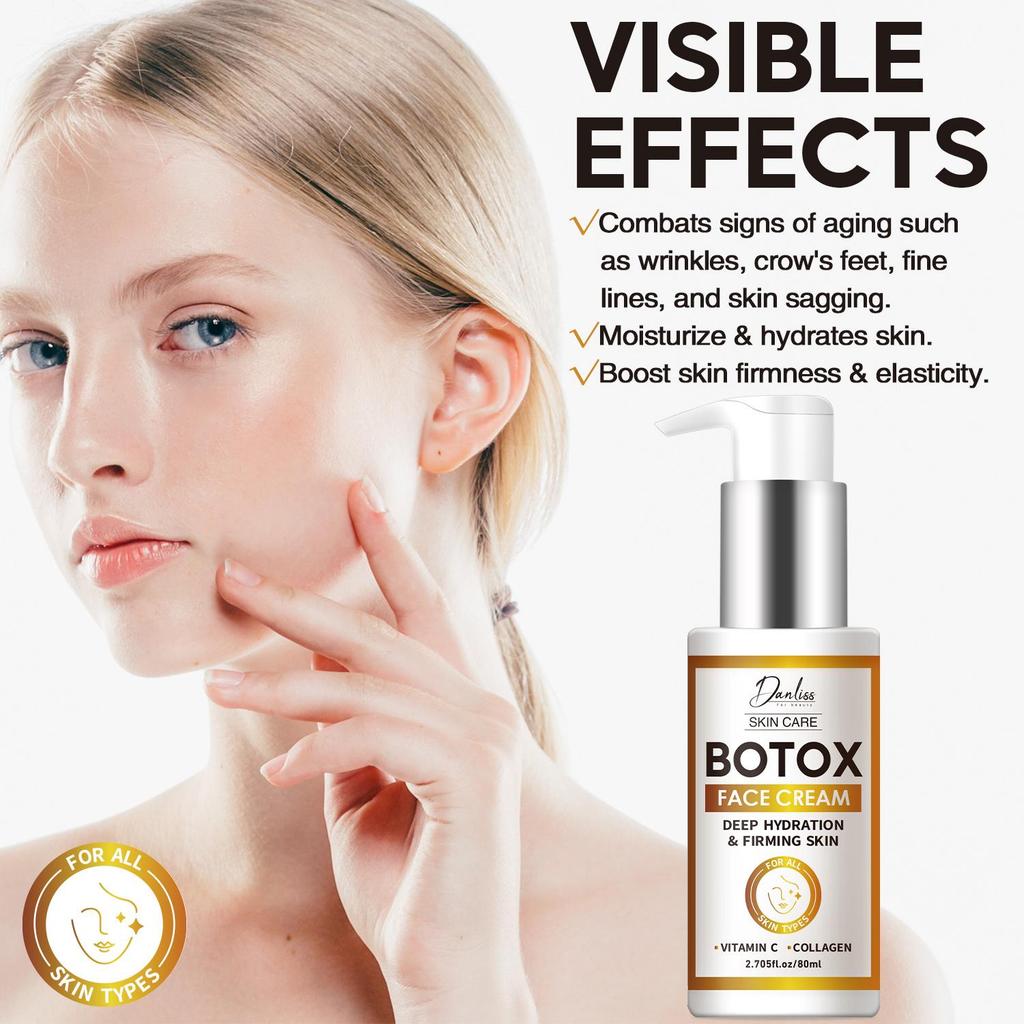 BOTOX FACE CREAM-With Vitamin C-Moisturize & Hydrates skin-Boost Skin Firmness & Elasticity,80ml