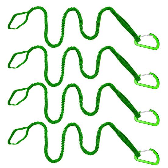 1/2/4 шт. поводок для весла для каяка, эластичный ремень для банджи, веревка, легкий поводок для удочки для каяка, поводок для катания на лодках, рыбалки, рафтинга, каноэ