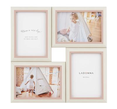 Фоторамка LADONNA Фоторамка 4-сторонняя розовая SF14-40-PK