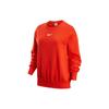 Phoenix Fleece Solid Logo Crew Neck Pullover Sweatshirt Women Tops Red DQ5734-633