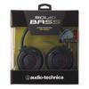 Audio Technica SOLID BASS Portable Headphones Heavy Bass Black Red BRD ATH-WS550