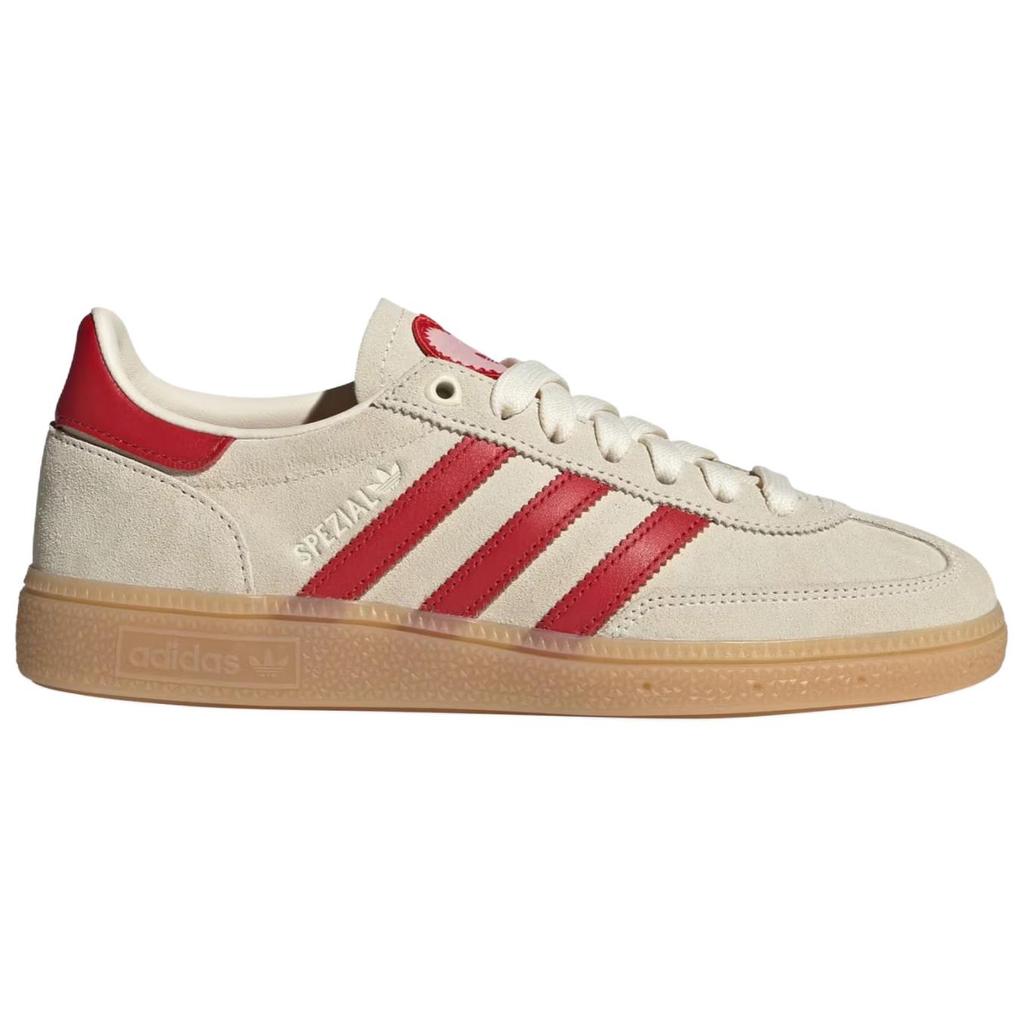 Adidas Кеды женские Handball Spezial Cream White Scarlet Sandy Pink Better-Scarlet KH9044