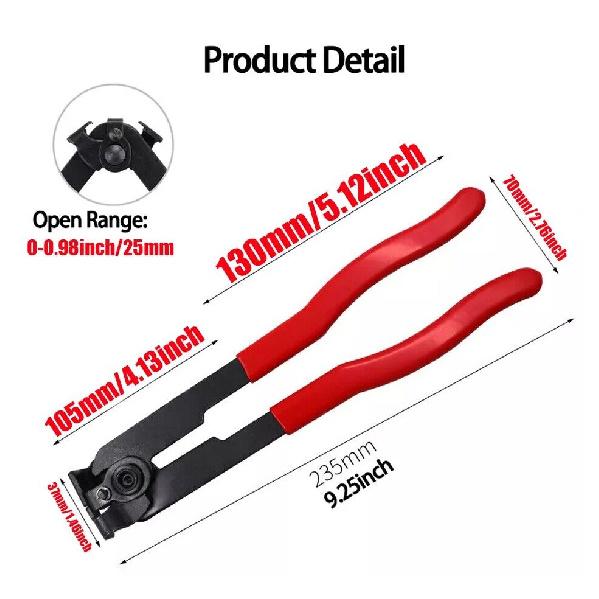 CV Joint Axle Boot Clamp Pliers With 10 Axle Boot CV Joint Bands Stainless Steel