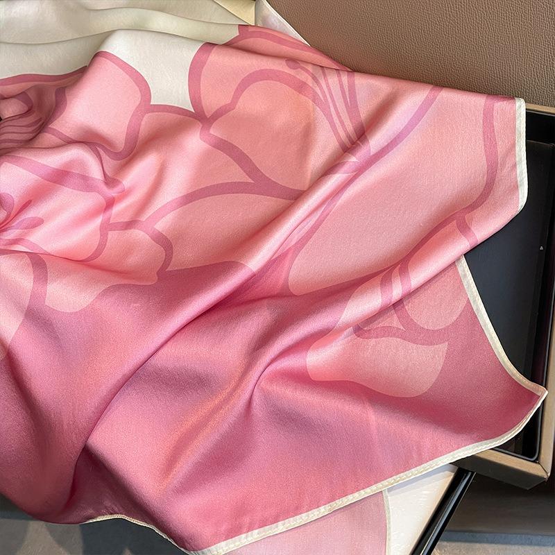 Роскошный бренд Имитация шелка Квадратный шарф Женский Шейный Галстук для волос Повязка Хиджаб Косынка Головной платок Ободки Бандана Женский Фуляр 70см