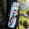 1PC Three Punk Ladies Stage Portrait 750ml Color Plastic Sports Water Bottle Leakproof Flip Straw Lid Suitable for Sports Office Home Use