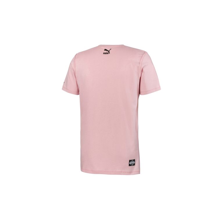 Puma Takasha Co-Branded Round Neck Short Sleeve T-Shirt Unisex Tops Pink 595735-14