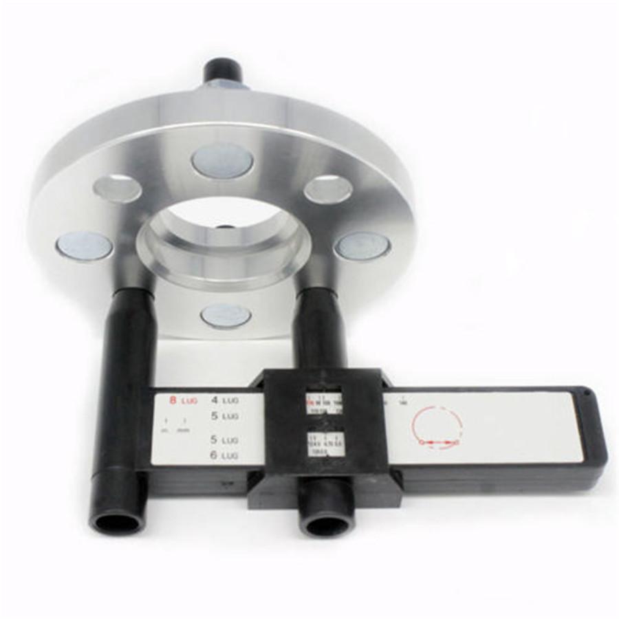 Точные болты для шин Колесные диски Шаблон Линейка PCD Измерительный инструмент 4 5 6 8 крепежных отверстий