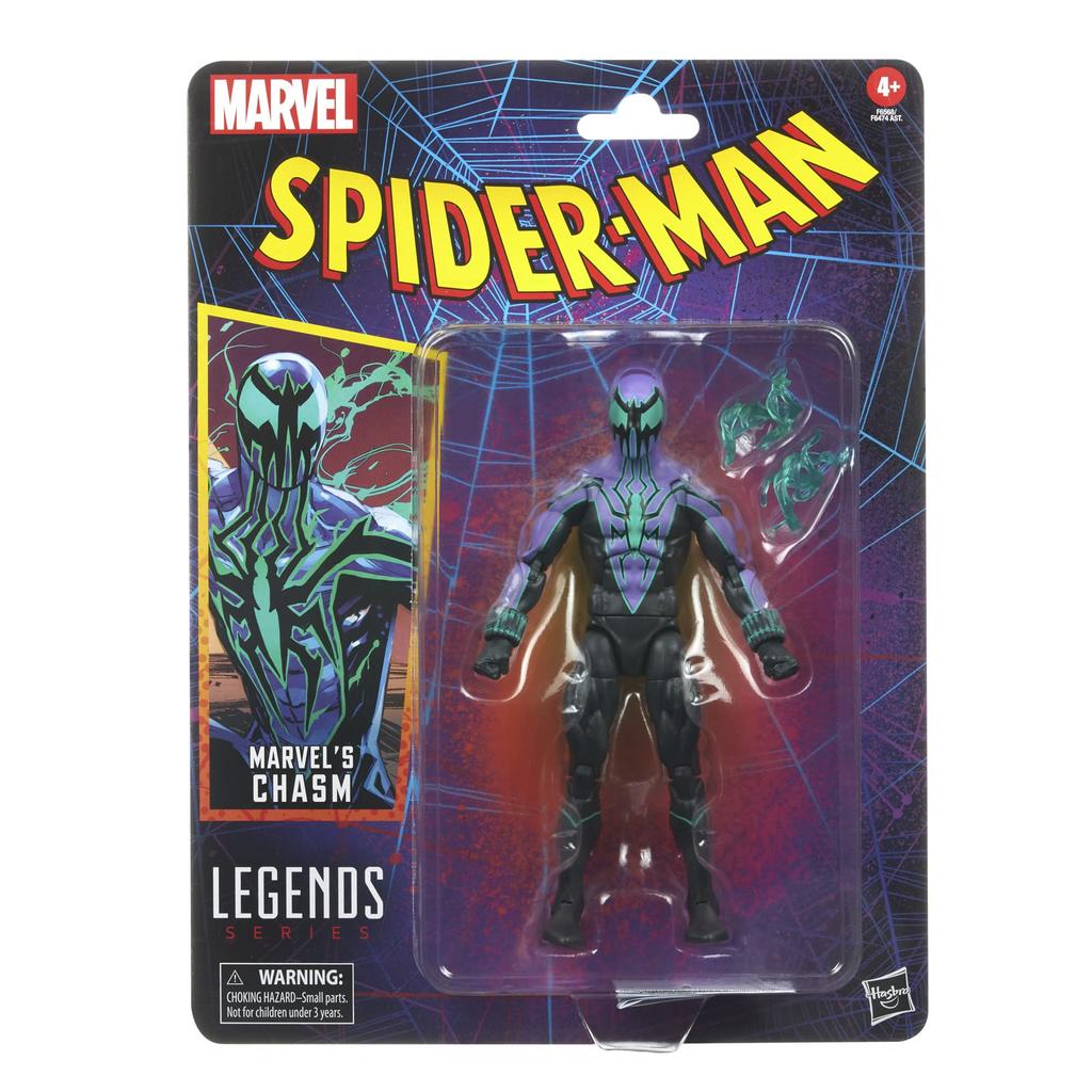 Hasbro Marvel Legends Серия Chasm Legends Фигурка действия с 2 аксессуарами Аутентичный Человек-паук 6 дюймов (15см) (F6568)