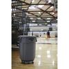 Круглый контейнер Rubbermaid BRUTE 121 л (32 галлона) крышка серая FG263100GRAY