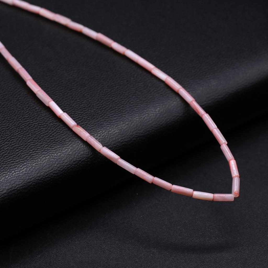 Натуральные пресноводные бусины в виде ракушек, окрашенные длинные трубчатые изолирующие бусины для изготовления ювелирных изделий, ожерелье, браслет, серьги, аксессуар