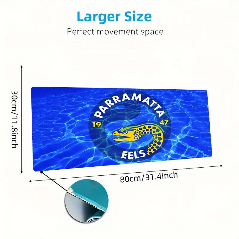Parramatta Eels Print Cushion Non-slip Laptop Tablet Big Mousepad XXL Mat Mini PC Playmat With Lock edge