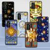 Чехол Art Sun Face для Huawei P30 P Smart Z P40 Lite E P20 Y6 Y7 Y9 2019 Honor 8X Play 9A 50 20 9X Pro, черный мягкий чехол для телефона