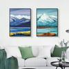 Скандинавская абстрактная картина маслом снежная гора красивый пейзаж холст картина офис гостиная коридор украшение дома фреска без рамки