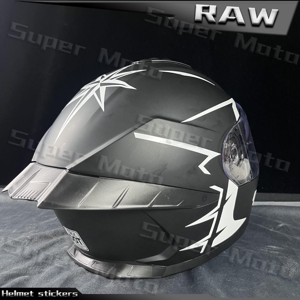Наклейка на мотошлем RAW Водонепроницаемые Аксессуары Декоративные Для Suzuki Ducati BMW Benelli Honda KTM Yamaha Наклейки