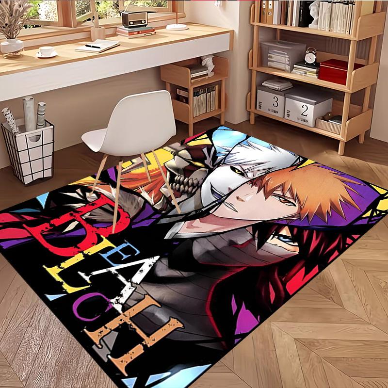 BLEACH Print Rug, Washable Floor Carpet, For Entryway Dorm Laundry Room Office Study, Home Decor Birthday Christmas Gift
