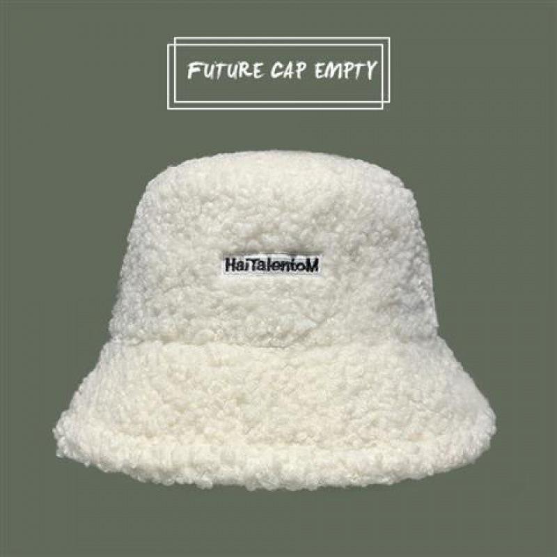 Faux Fur Winter Bucket Hat Women Korean Thickened Warm Wool Hats Bob LADY Panama Outdoor Hiking Fisherman Hat
