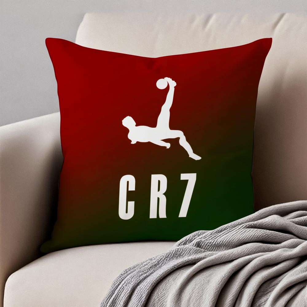 Легендарный CR7 Криштиану Роналду Наволочка для подушки Антипылевой Невидимая молния Короткий плюш Подушка для дивана