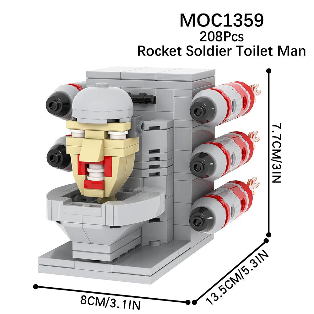 Skibidi Toilet Man vs Monitor Building Blocks The Audio and Camera Man Toys for Kids Adults Game Fans (127/263 шт.)
