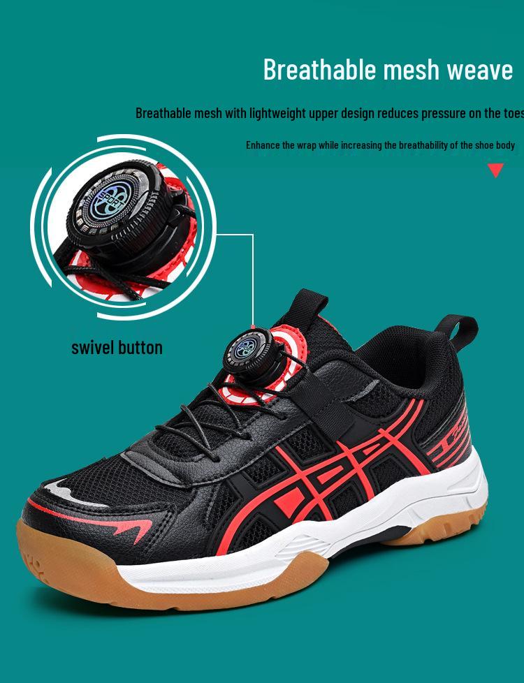 Детские всесезонные нескользящие легкие кроссовки для бадминтона и тенниса