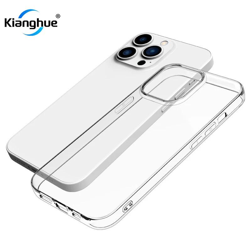 Silicone Ultra Thin Soft Case For For Iphone 15 14 13 12 Mini 11 Pro XS Max X XR SE2 SE 3 8 Plus Clear Transparent Back Cover Slim 7
