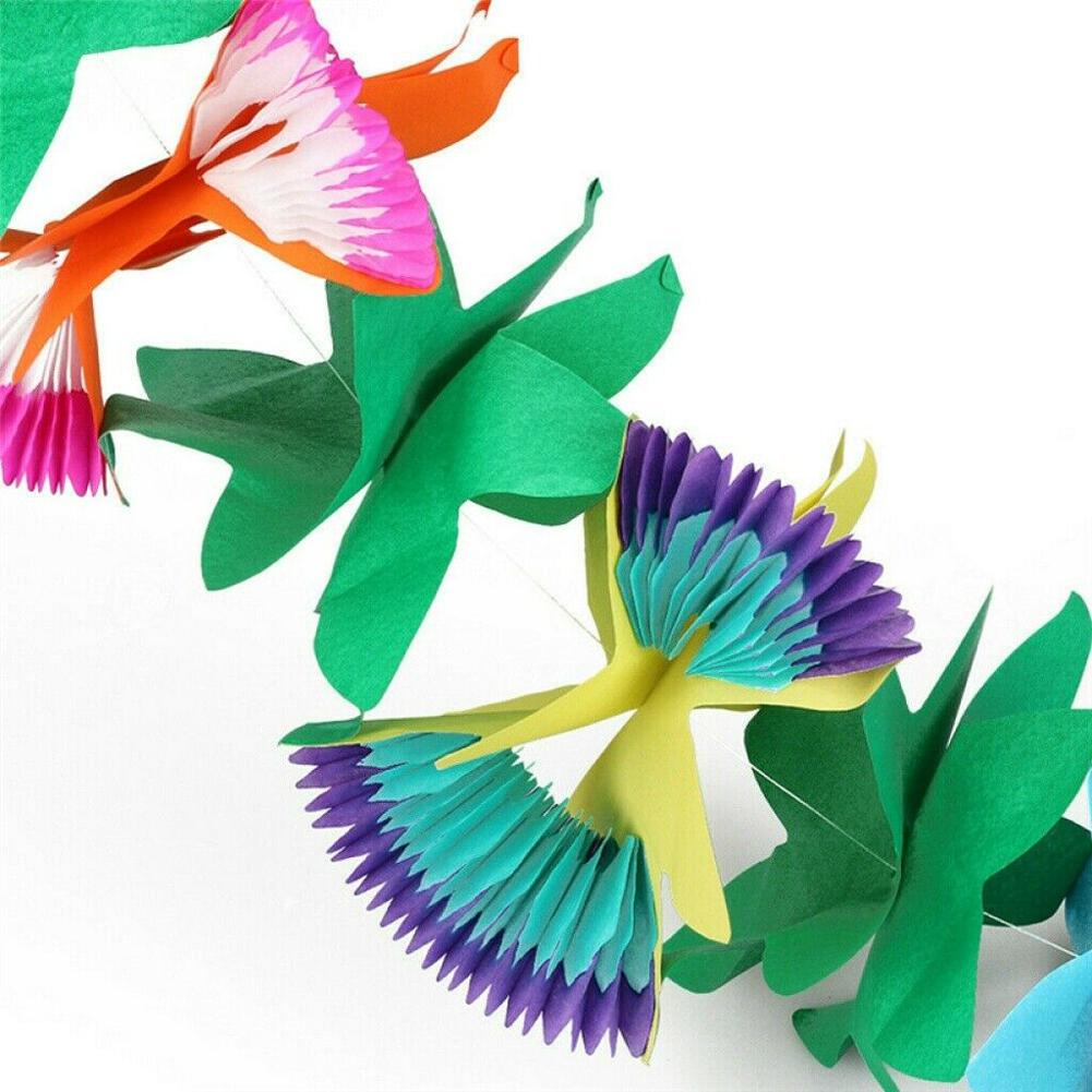 3M Гавайская тропическая бумажная гирлянда-баннер для летней пляжной вечеринки в стиле Луау