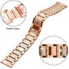 Diamond Strap and Case for Redmi Watch 5 Active Redmi Watch 3 Active/3 Lite Stainless Steel Watchband