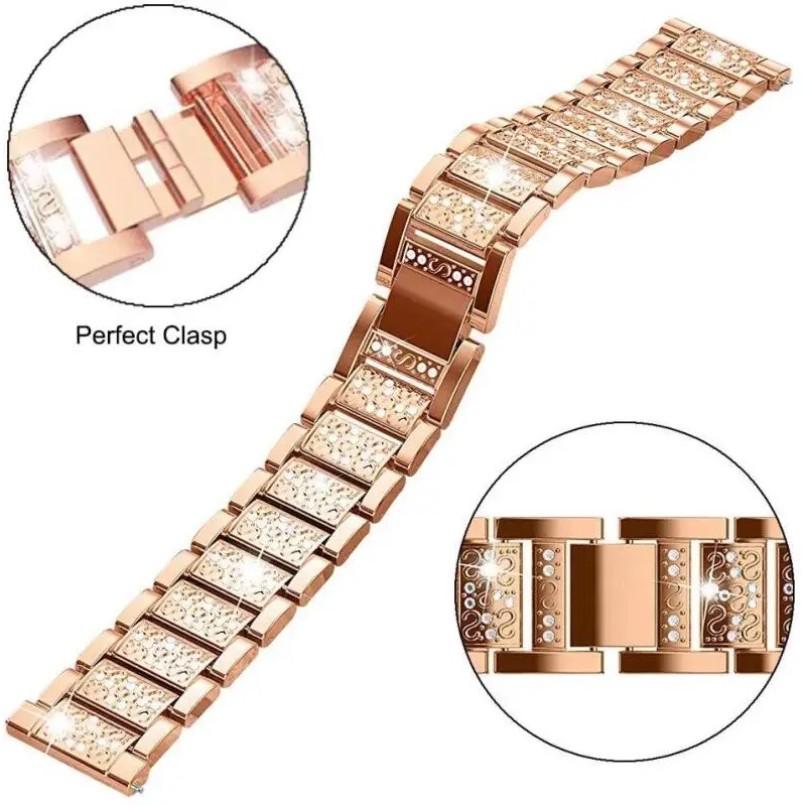 Diamond Strap and Case for Redmi Watch 5 Active Redmi Watch 3 Active/3 Lite Stainless Steel Watchband