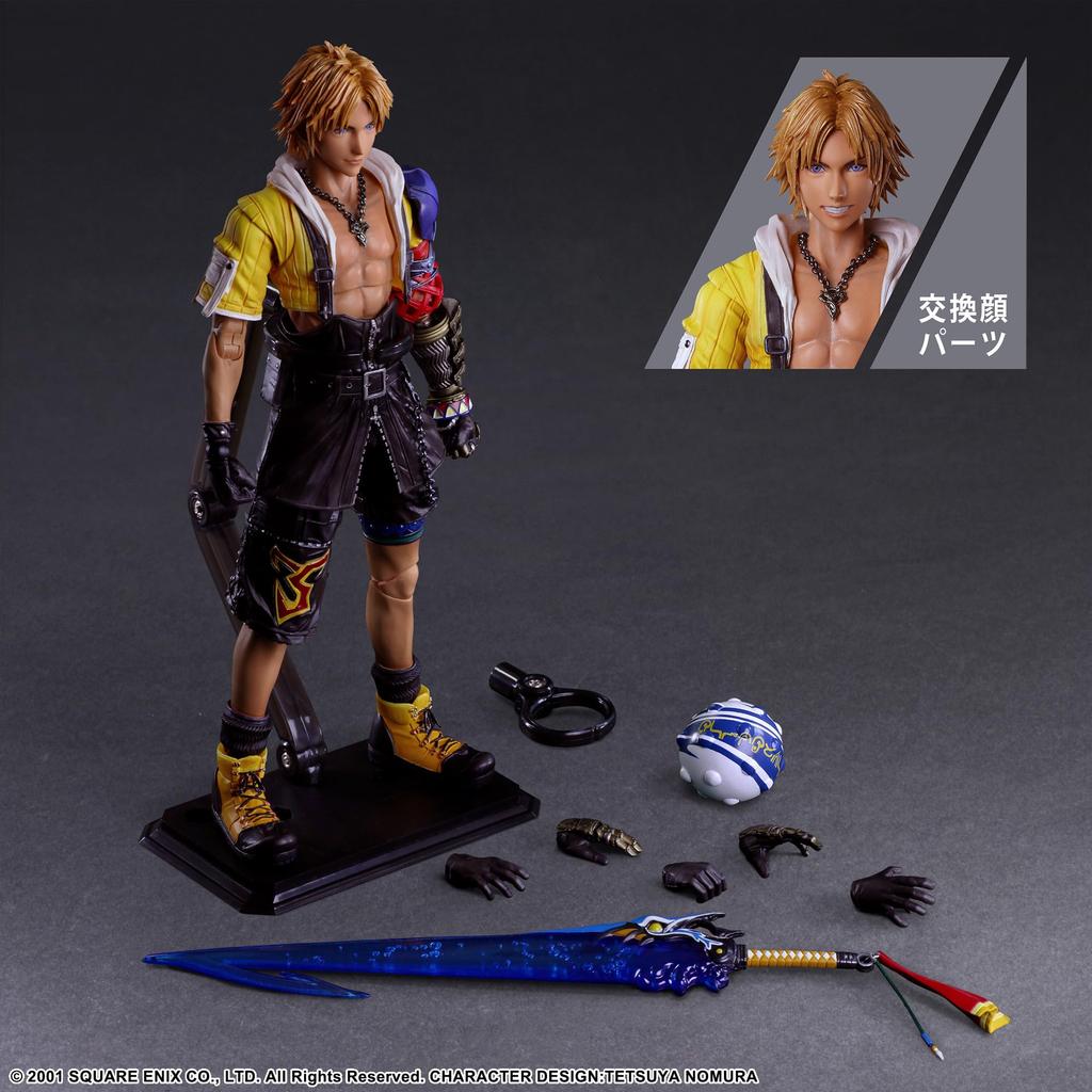 Square Enix Final Fantasy X PLAY ARTS Kai ПВХ окрашенная подвижная фигурка<Tidus>