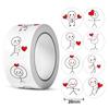 500pcs 20mm Cartoon Reward Sticker Roll Love Labels Valentine's Day Sticker For Wedding Gift Decor Envelope Sealing Scrapbooking