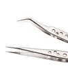 New Curved Stainless Steel Nippers Clip Tool Extensions Grafting Eyelash Tweezer Rhinestones Picker