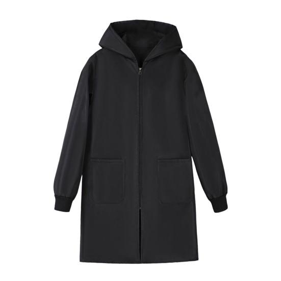 Пальто с защитой от масла и высокой цветовой насыщенностью, женская куртка с капюшоном и длинным рукавом, термоизоляционная водонепроницаемая верхняя одежда