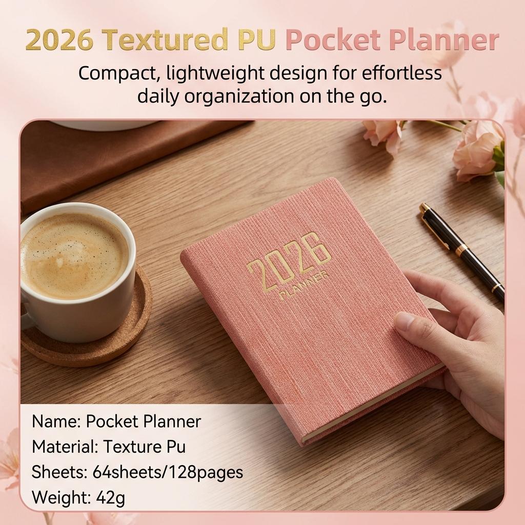 A7 Mini Planner Portable Weekly Calendar Notebook For Students And Travelers