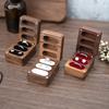 Earring Storage Holder Durable Easy To Carry Portable Wooden Jewelry Storage Box for Home