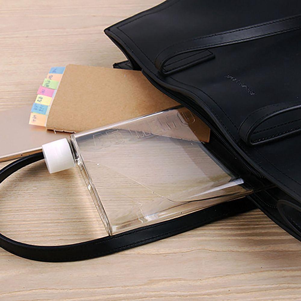 Художественный пластиковый креативный прозрачный A5/A6 плоская бутылка для напитков Бутылка для воды Чайник для напитков Посуда для напитков