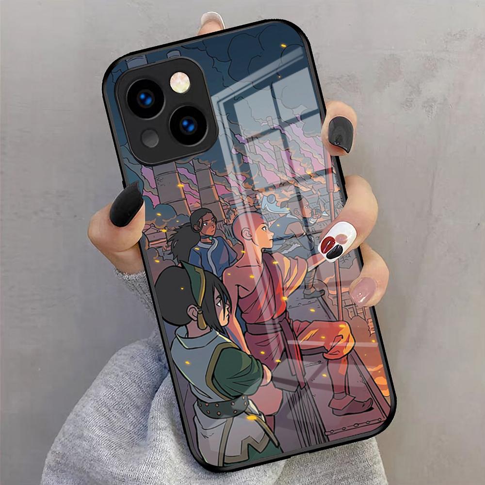 Anime The Last Airbender Phone Case For IPhone 17 Pro Max 16 15 14 Pro Max 13 11 X Xs Xr 8 7Plus Glass Cover