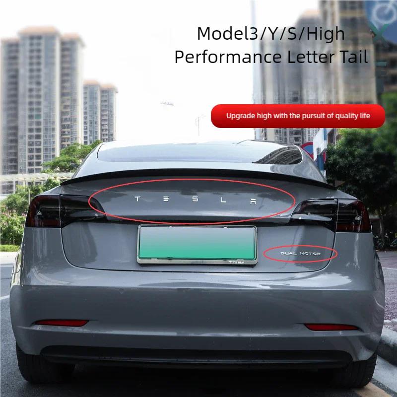 JDFN3 для ABS Хром Черный Логотип Буквы Tesla Эмблема Буквы На Задний Багажник Автомобиля Для Tesla Model 3 Y X S Аксессуары