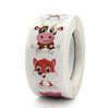 500pcs 1inch Cartoon Animal Children Sticker Label Thank You Cute Toy Game Sticker DIY Gift Sealing Label Decoration Supp KTY