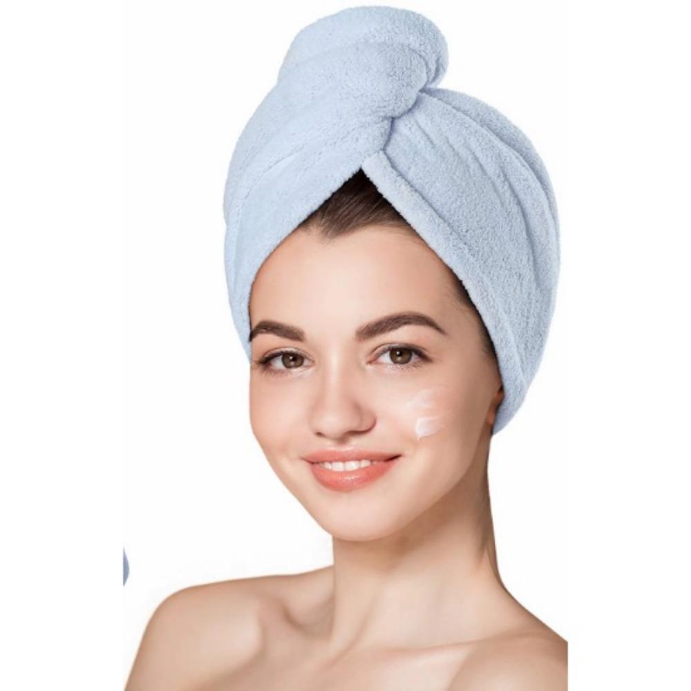 Шапочка для сушки волос полотенцем Микрофибра Обертывание для сушки волос Сильно впитывающая воду Треугольная шапочка для душа