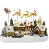 Christmas Flying Reindeer LED Music Decoration Safe Resin Family Celebration