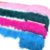 2Meters Colorful Fluffy Marabou Feathers Tassel Fringe Trim Turkey Feather Ribbon Clothes Cuffs Shawl Sewing Flecos Decoration