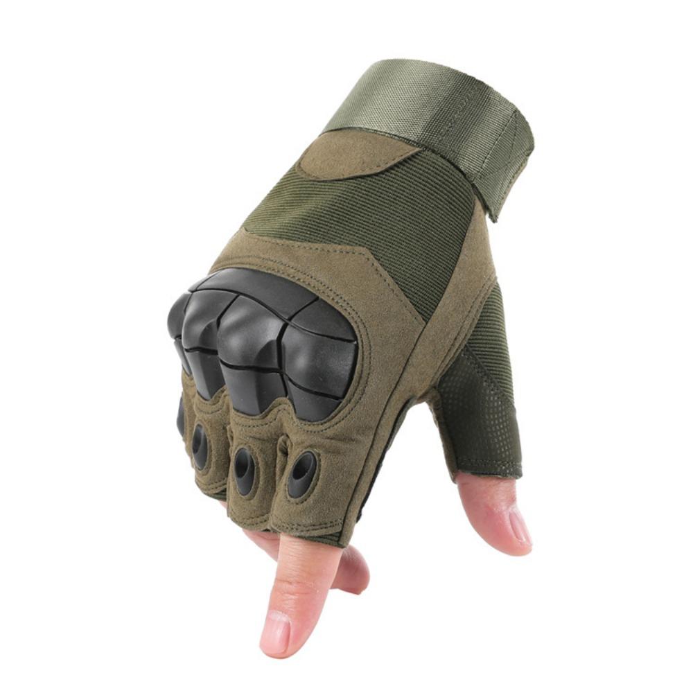 Тактические перчатки с открытыми пальцами для тренировок на открытом воздухе, спортивные, нескользящие, износостойкие, с мягким верхом