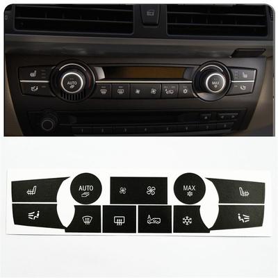 Наклейки-декали на кнопки климат-контроля температуры для BMW X5 E70 E71 2007-2013