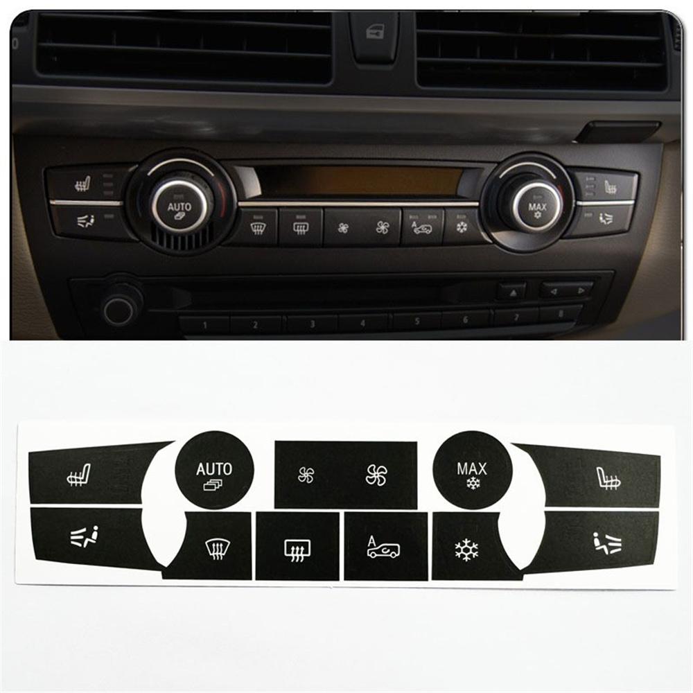 Temperature Climate Control Button Decal Stickers For BMW X5 E70 E71 2007-2013