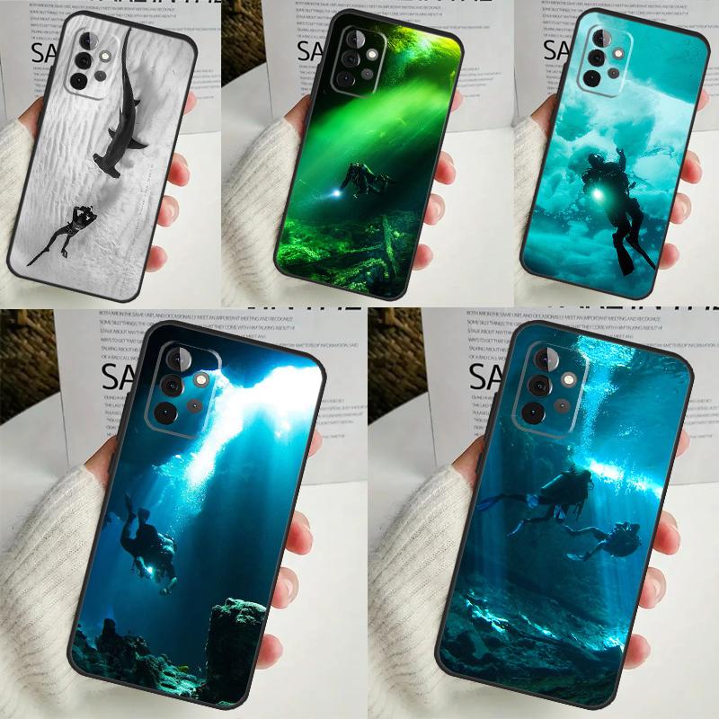 Scuba Diving For Samsung Galaxy A14 A34 A54 A12 A32 A52 A51 A71 A53 A33 A13 A15 A25 A35 A55 Phone Case