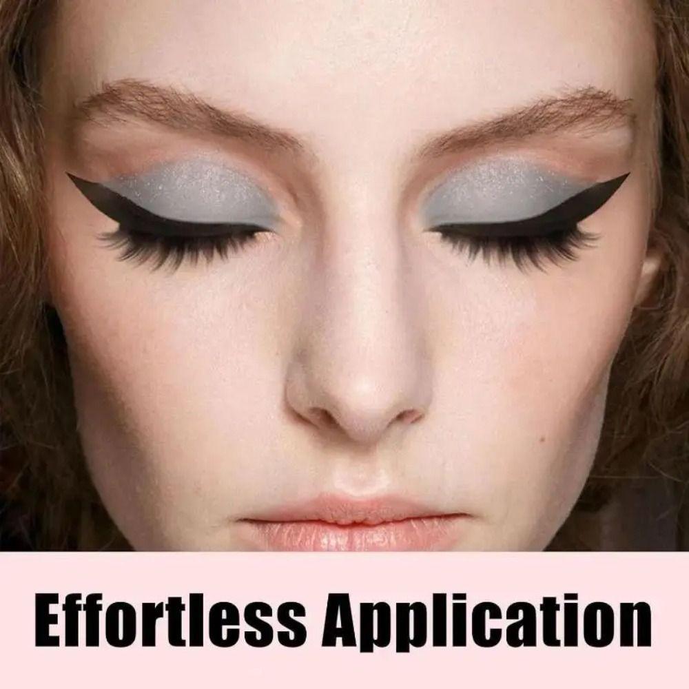 2 Pairs Self-Adhesive 3-in-1 Eye Makeup Sticker Waterproof Eyeliner Sticker  Beginner Friendly