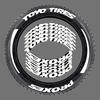 TOYO TIRES PROXES Универсальная 3D Водонепроницаемая Наклейка на Шину Автомобиля Колесо Автомобиля Резиновые Слитные Буквы Наклейки Аксессуары