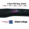 CE ROHS Ionic Ceramic Electric Hair Straightener Brush with LCD Display for Household Hotel and Outdoor Use PTC Plate Type
